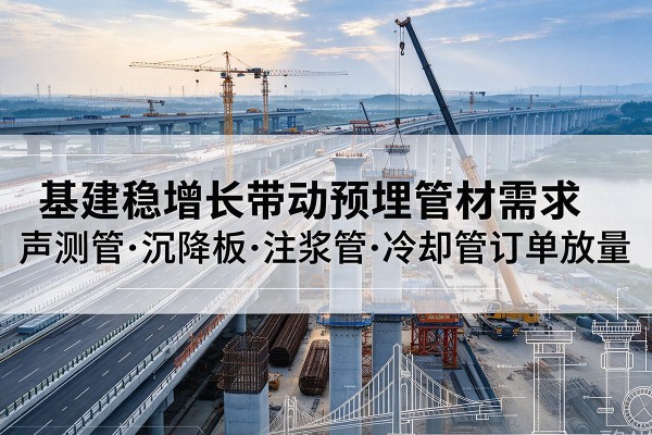 景宁基建稳增长带动预埋监测管材需求,声测管、沉降板、注浆管订单持续放量