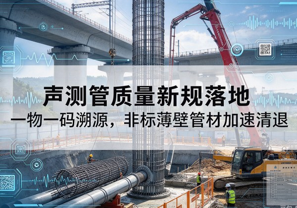 景宁声测管质量新规落地，一物一码溯源，非标薄壁管材加速清退